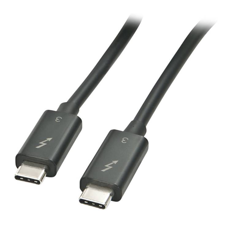 Lindy 1m Thunderbolt 3 Cable (USB type C Male / Male) (41556)