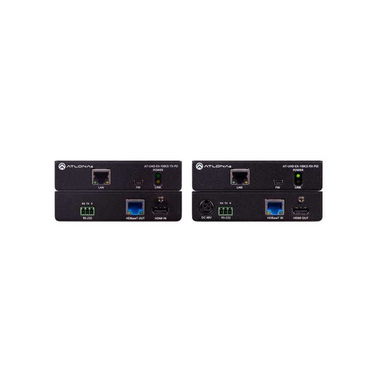 Atlona 100CER-PoE-EXT HDBaseT transmitter and receiver