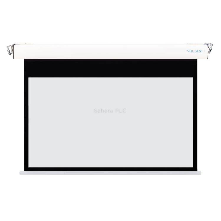 Sahara Pro Series projection screen 16:10 viewing area 540cm x 337cm, black borders. flatvision