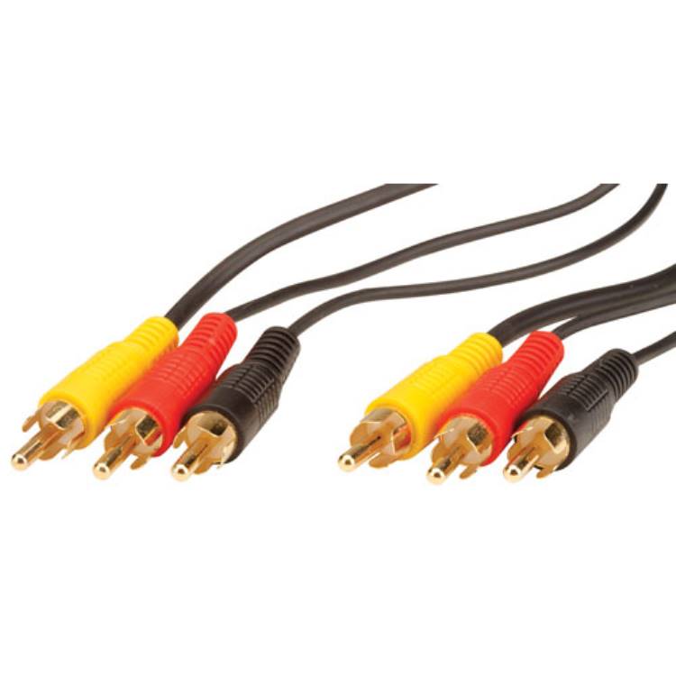 2m 3 phono to 3 phono cable