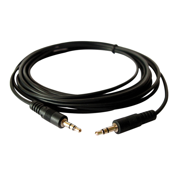 Cord 3.5mm stereo male plugs 1.8m/6ft (300-6332-124)