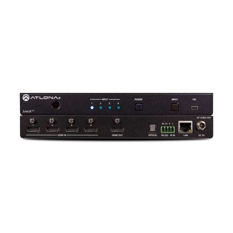 Atlona 4K HDR Four-Input HDMI Switcher (AT-JUNO-451)