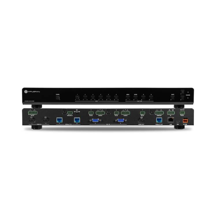 Atlona AT-UHD-CLSO-612 4K/UHD Six-Input Multi-Format Switcher with Two HDBaseT Inputs and Mirrored HDMI / HDBaseT Outputs