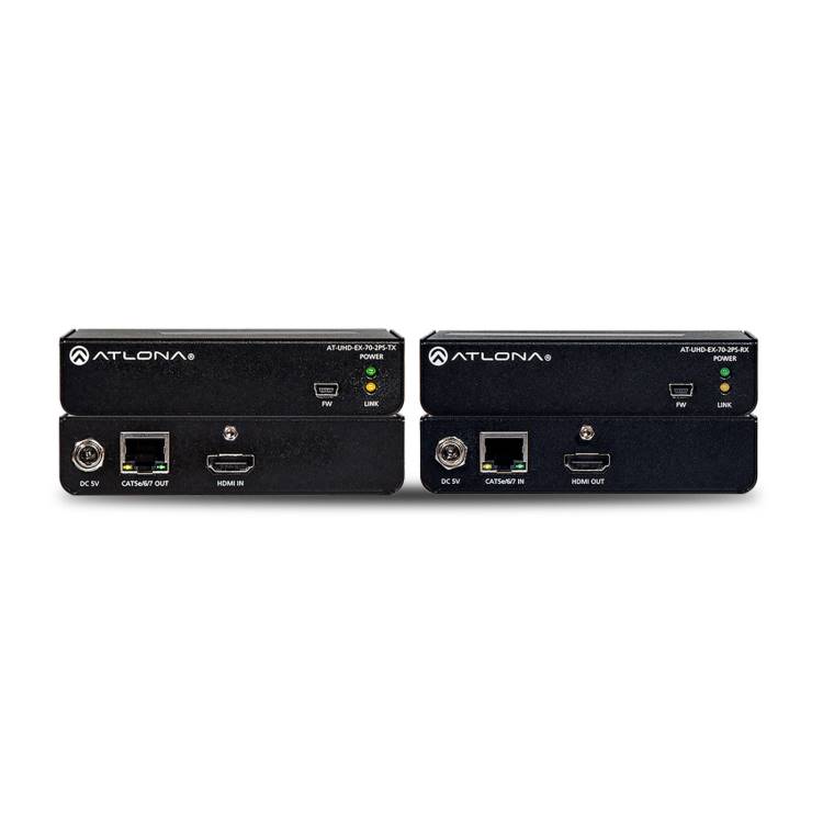 Atlona AT-UHD-EX-70-2PS 4K/UHD HDMI Over HDBaseT TX/RX Kit