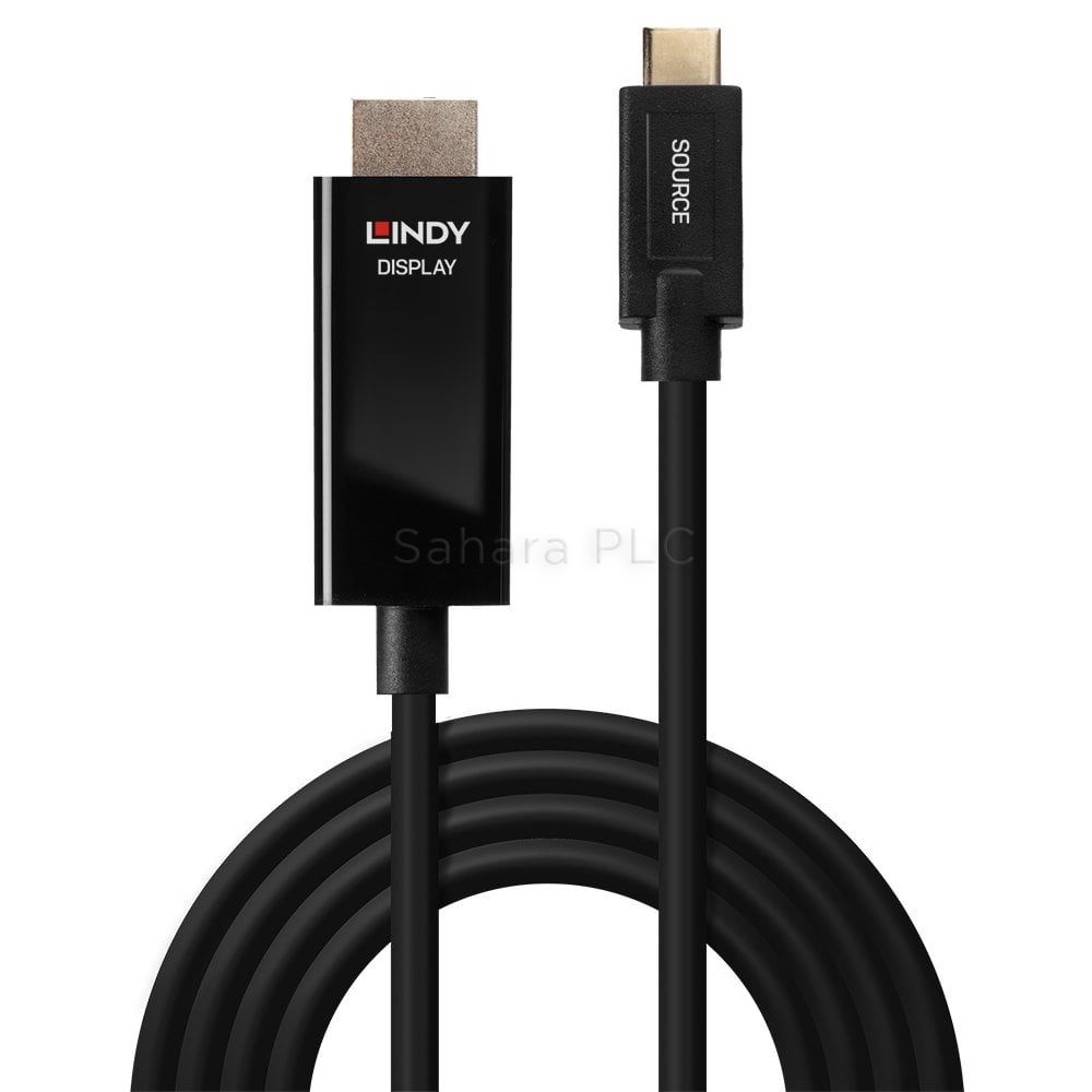 HDMI to USB Type C Converter with USB Power - from LINDY UK